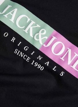 T-Shirt Jack and Jones Lafayette Schwarz für Herren