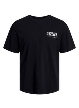 T-Shirt Jack and Jones Guru Schwarz für Herren