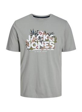 T-Shirt Jack and Jones Chill Grau für Herren
