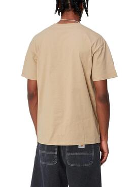 Camiseta Carhartt Chase Beige für Herren.