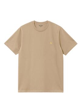 Camiseta Carhartt Chase Beige für Herren.