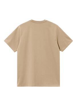 Camiseta Carhartt Chase Beige für Herren.