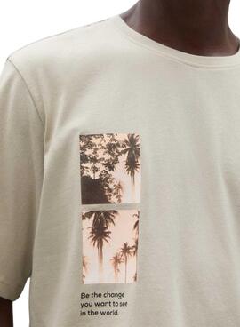 T-Shirt Ecoalf Palmialf Beige für Männer