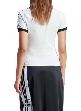 T-Shirt Adidas 3 Streifen Slim Grau für Damen