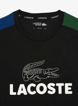 T-Shirt Lacoste Tennis Colorblock Dunkelblau für Herren