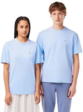 T-shirt Lacoste Dyed Blau für Damen und Herren