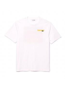 T-Shirt Lacoste Retro Loose Weiß für Herren