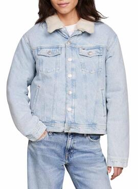 Tommy Jeans Mom Clasics Denim-Jacke für Damen.