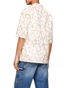 Bluse Tommy Jeans Relaxed Floral Aop Beige für Herren.