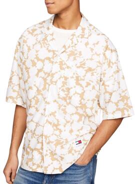 Bluse Tommy Jeans Relaxed Floral Aop Beige für Herren.
