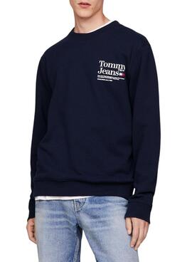 Pullover Tommy Jeans Regular Modern Marine für Herren.