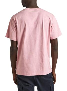 T-shirt Pepe Jeans Cooper Rosa für Herren.