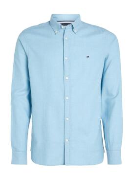 Tommy Jeans Flex Dobby Light Blue Shirt für Herren