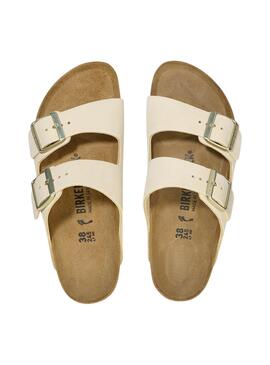 Sandalen Birkenstock Arizona Beige für Damen.