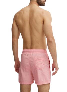 Badehose Tommy Jeans Crinkle Rosa für Herren