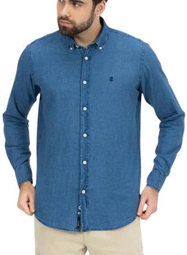 Das Hemd El Pulpo Denim Micro Blau Für Herren 