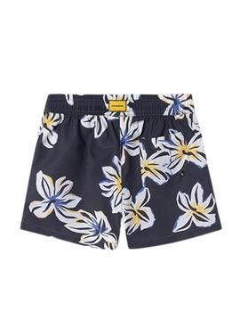 Badehose Mayoral mit grauem Blumenmuster für Jungen.