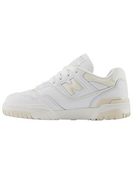 Turnschuhe New Balance B550 Weiß für Kinder