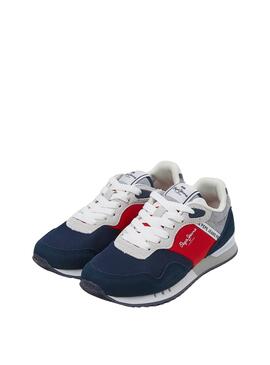 Turnschuhe Pepe Jeans London Bighton Marine Kind