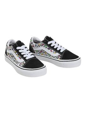 Sneakers Vans Old Skool Animal Schwarz Kinder Mädchen