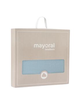 Mayoral Baby Poncho mit Volant und blauem Kristall für Baby