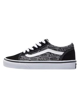 Sneakers Vans Old Skool Logo Schwarz Teen