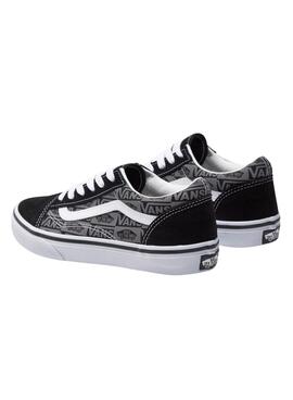 Sneakers Vans Old Skool Logo Schwarz Teen