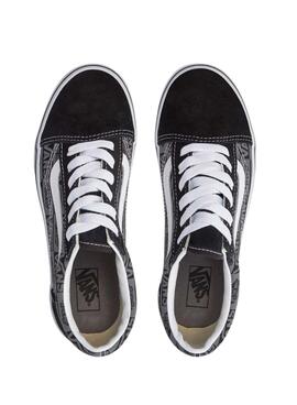 Sneakers Vans Old Skool Logo Schwarz Teen