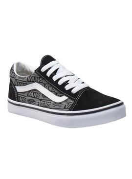 Sneakers Vans Old Skool Logo Schwarz Teen