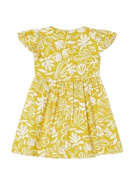 Kleid Mayoral mit tropischem Muster für Mädchen.