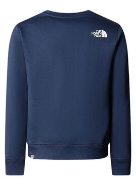 Sweatshirt The North Face Redbox Crew Blau für Kinder