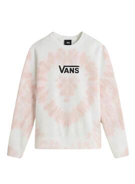 Sweatshirt Vans Tie Dye Crew Pink für Mädchen