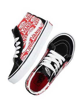 Sneakers Vans SK8-Mid Reissue Logo Rot Kinder.