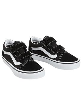 Sneaker Vans UY Old Skool Velcro Schwarz Junior