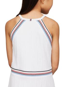 Kleid Tommy Hilfiger 1985 Sport Weiß für Mädchen