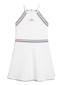 Kleid Tommy Hilfiger 1985 Sport Weiß für Mädchen