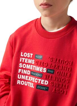 Sweatshirt Mayoral Relief Rot für Jungen