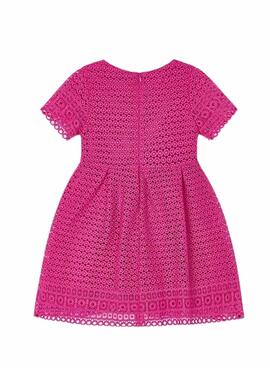 Kleid Mayoral Guipur Rosa für Mädchen