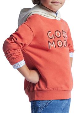 Sweatshirt Mayoral gesticktes Orange für Jungen