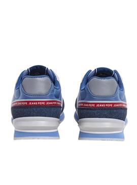 Sneaker Pepe Jeans London Seal Marine für Kinder.