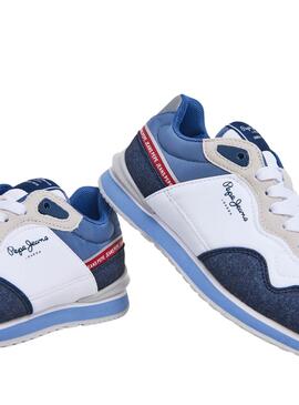 Sneaker Pepe Jeans London Seal Marine für Kinder.