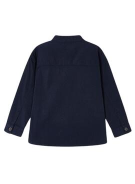 Overshirt Mayoral Mao-Kragen Marineblau für Jungen