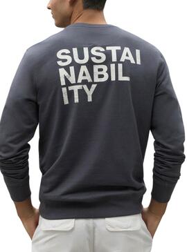 Sweatshirt Warrenalf Grau Ecoalf für Herren