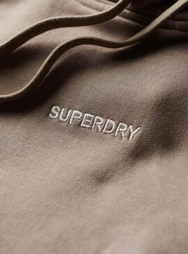 Pullover Superdry Micro Logo Braun für Männer