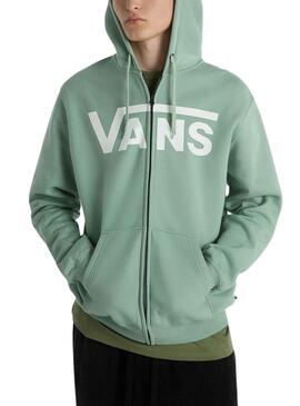 Sweatshirt Vans Classic Zip Grün für Herren