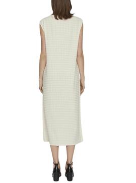 Kleid Vila Brenda Beige für Damen