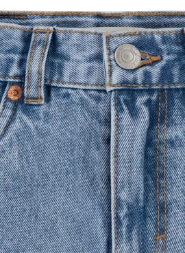 Shorts Levis Mom Jeans in Blau für Mädchen