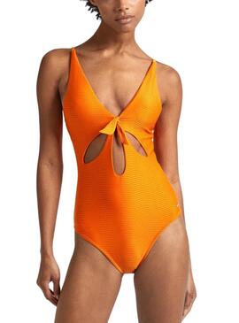 Badeanzug Pepe Jeans Wave Knot Orange für Damen