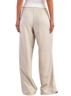 Hose ONLY Diane Fold Down Beige für Damen