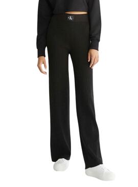 Hose Calvin Klein Jeans Bunt Schwarz